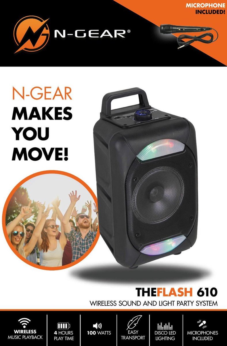 N-Gear The Flash 610 - Zwart