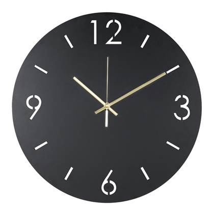 Spinder Design Time Klok - - Zwart