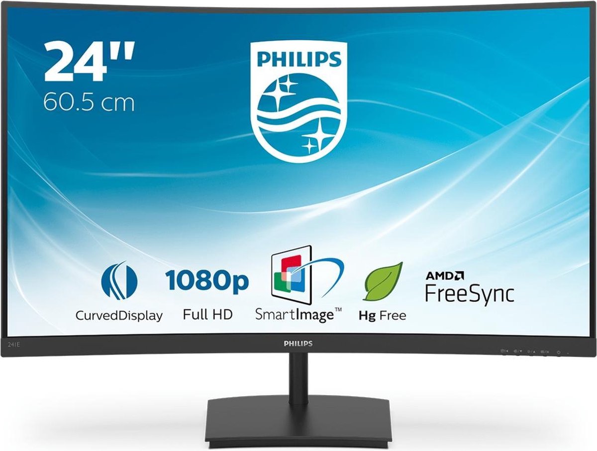 Philips E Line 241E1SC/00 LED display 59,9 cm (23.6 ) 1920 x 1080 Pixels Full HD - Negro