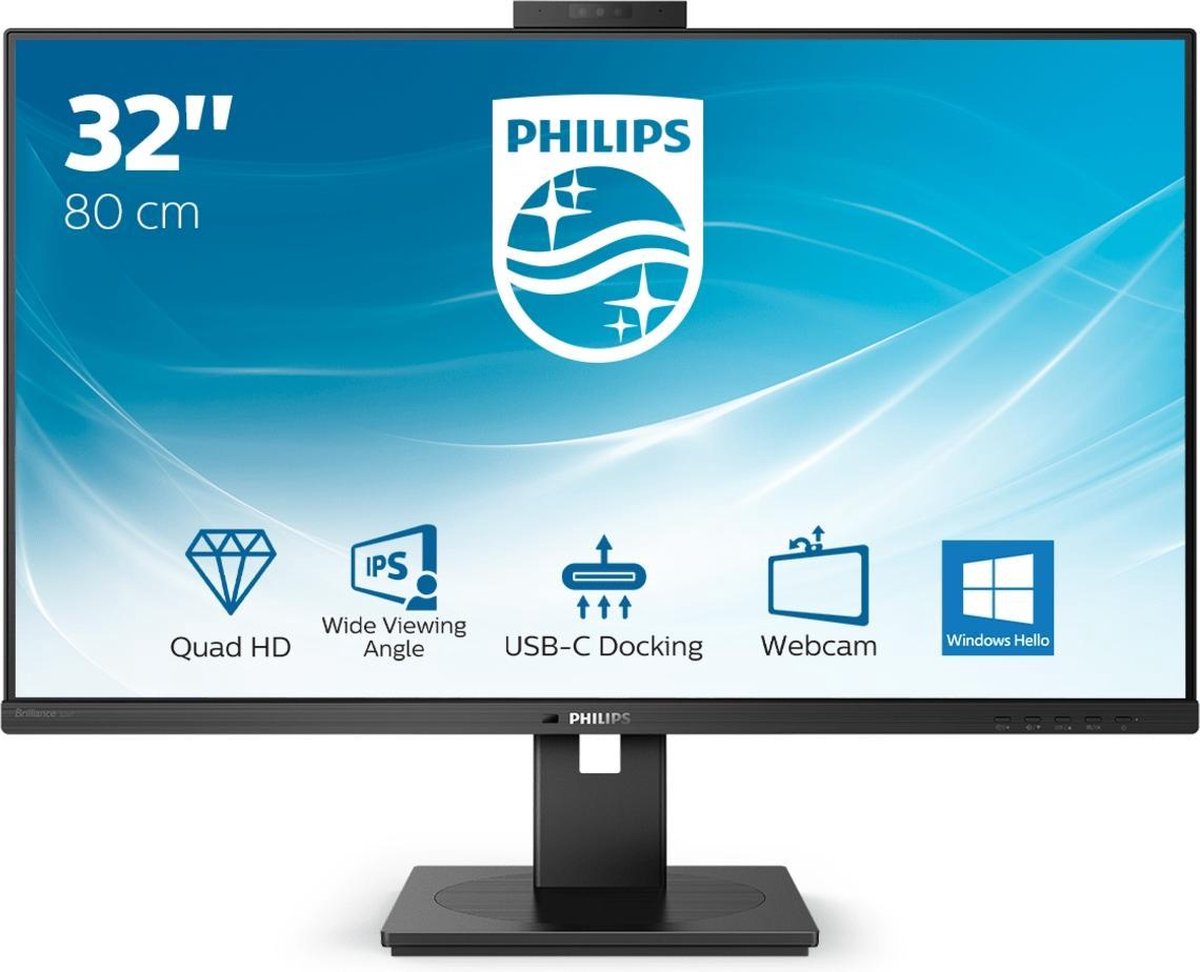 Philips P Line 326P1H/00 LED display 80 cm (31.5 ) 2560 x 1440 Pixels Quad HD - Zwart