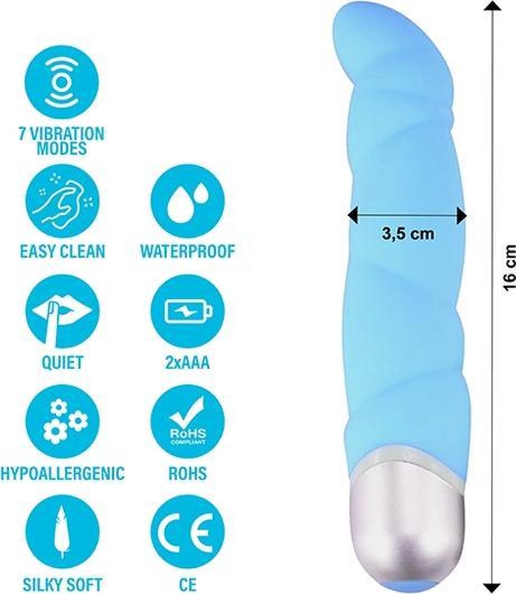 Feelz Toys Gino G-spot Vibrator - Blauw