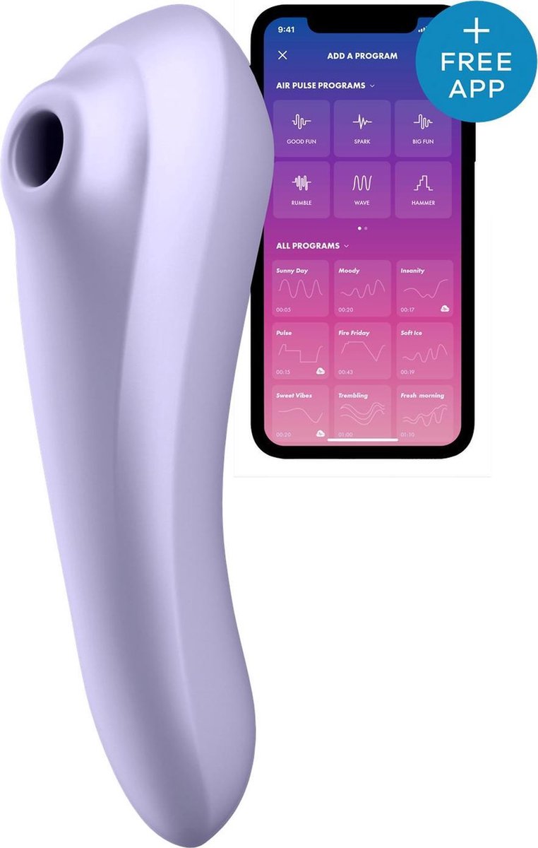 SATISFYER Dual Pleasure Bluetooth App control - Paars