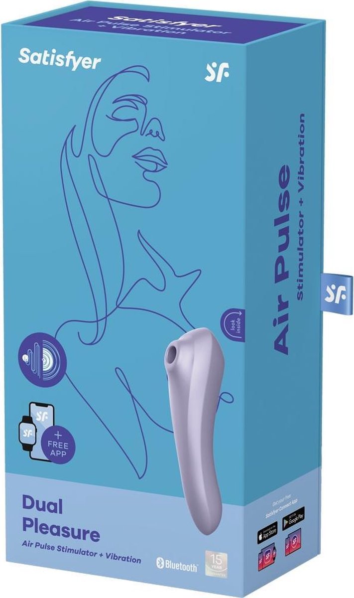 SATISFYER Dual Pleasure Bluetooth App control - Paars
