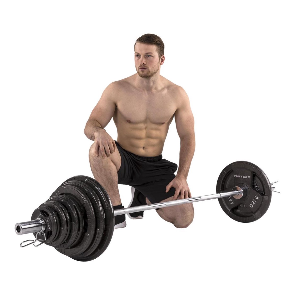 Tunturi 140 kg Tri-Grip Barbell Set