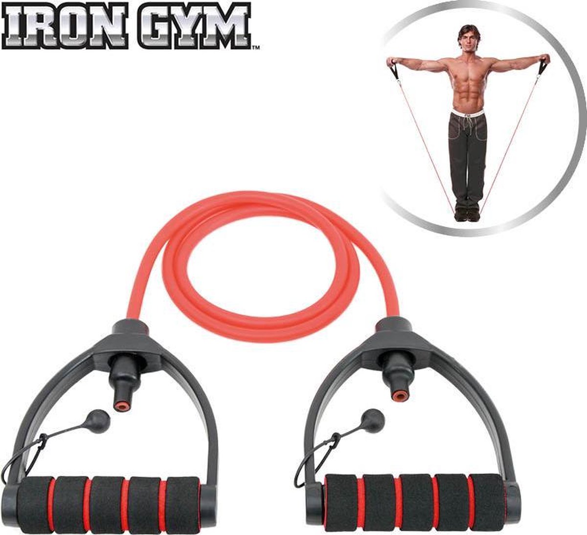 Iron Gym Verstelbare Weerstandsband - Rood