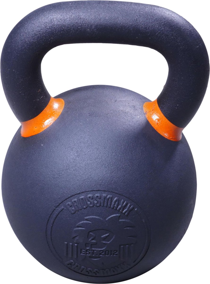Lifemaxx Crossmaxx Kettlebell - Gietijzer met Poedercoating - 24 kg