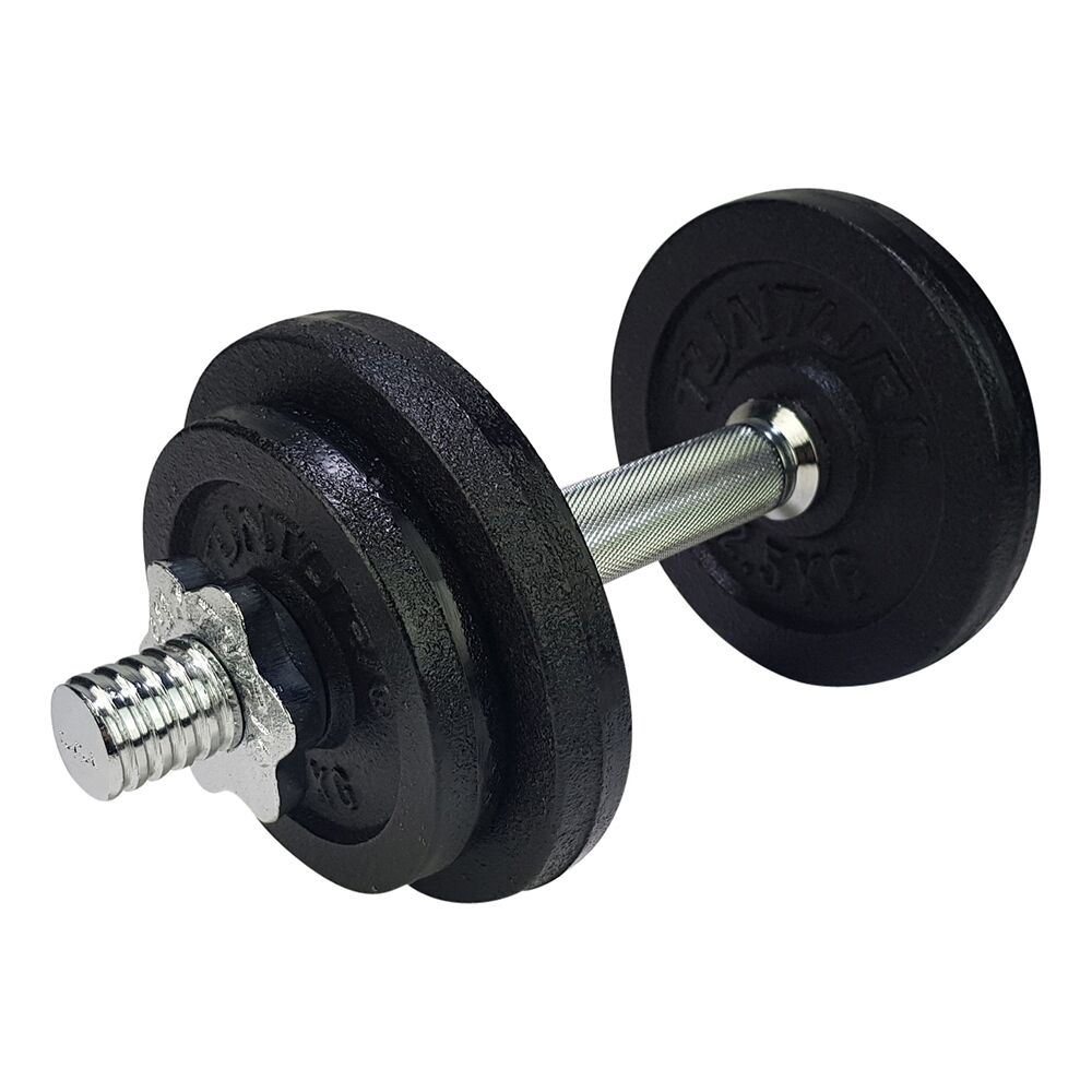 Tunturi Dumbbellset Gietijzer - 1 x 10 kg - Negro