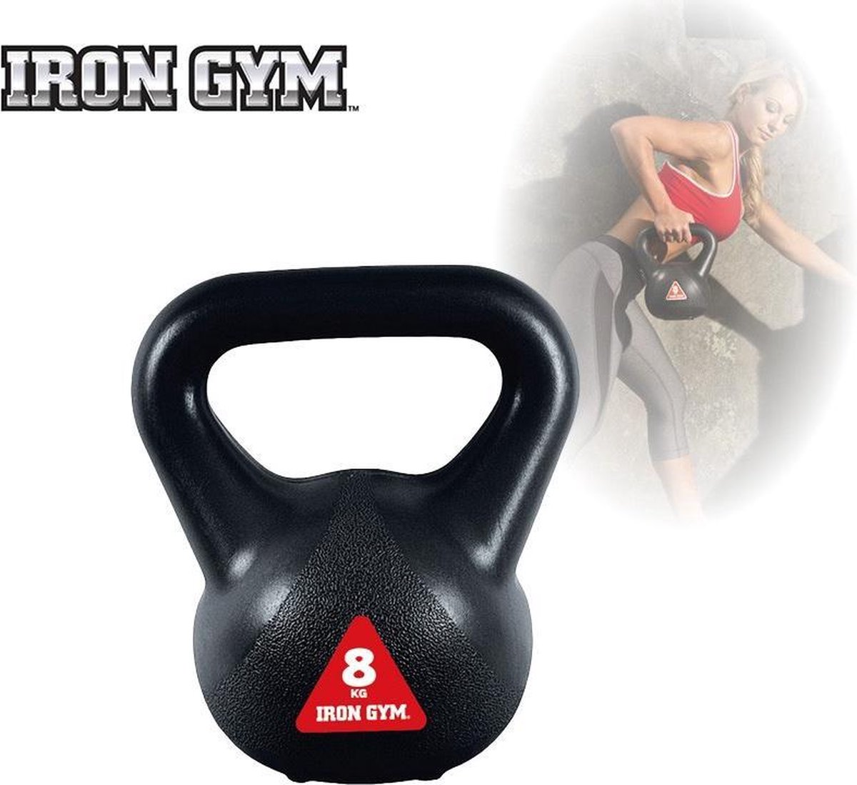 Iron Gym Kettlebell 8kg - Rood