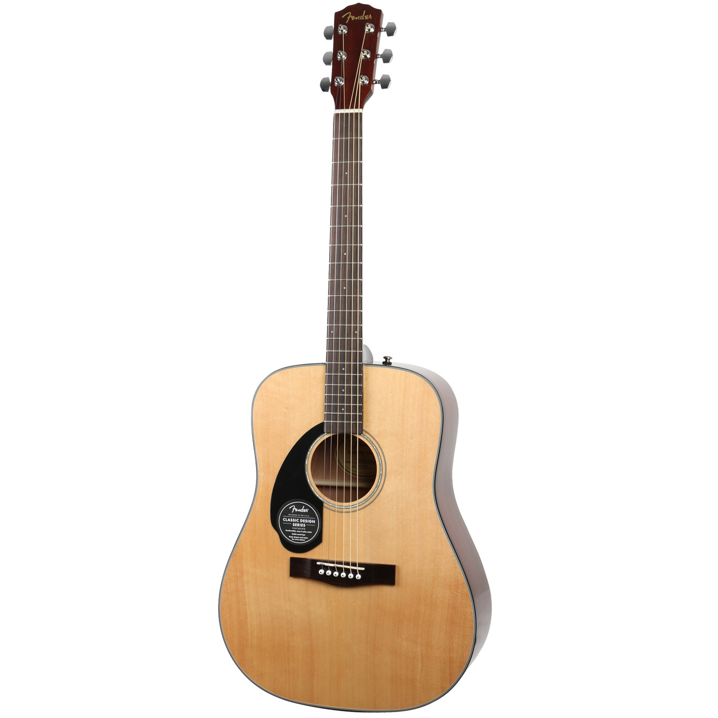 Fender Classic Design CD-60S LH Natural linkshandig