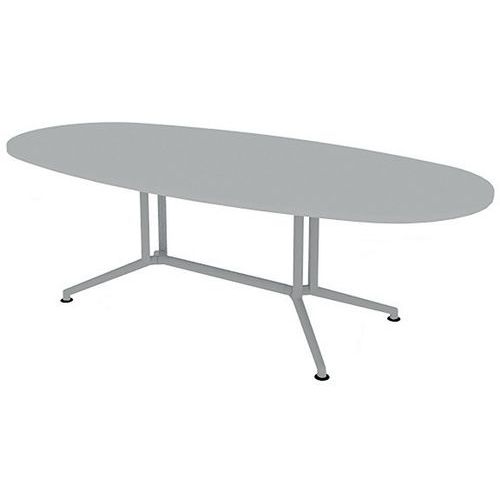 Quadrifoglio Vergadertafel met ovaal blad lengte 240 cm -