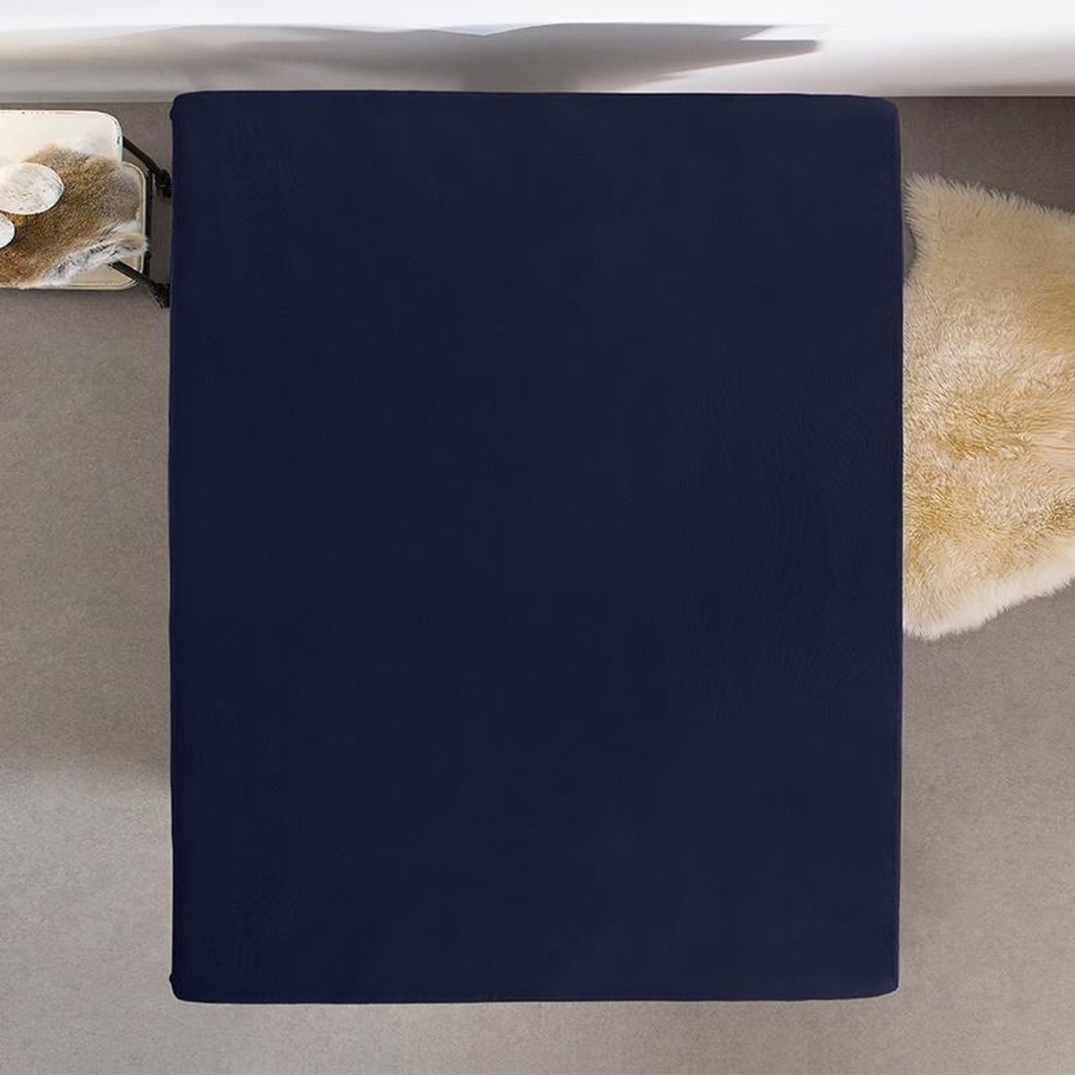 Home Care Jersey Hoeslaken - Indigo 80/90/100 x 200 cm - Blauw