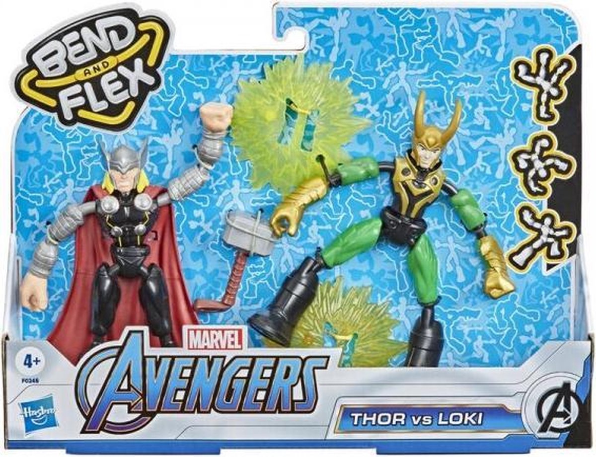 Avengers Marvel Bend N Flex Thor vs Loki