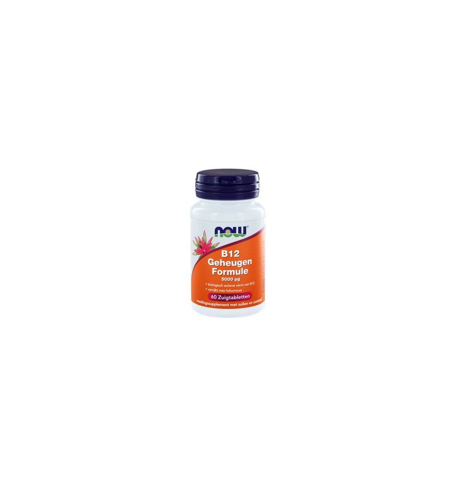 Now Vitamine B12 geheugenformule 5000 mcg 60 zuigtabletten