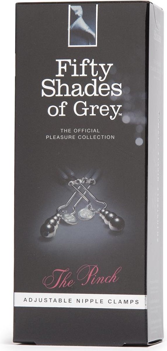 FIFTY SHADES The Pinch Adjustable Nipple Clamps - Zwart