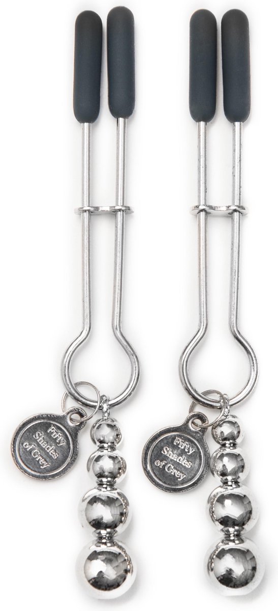 FIFTY SHADES The Pinch Adjustable Nipple Clamps - Zwart