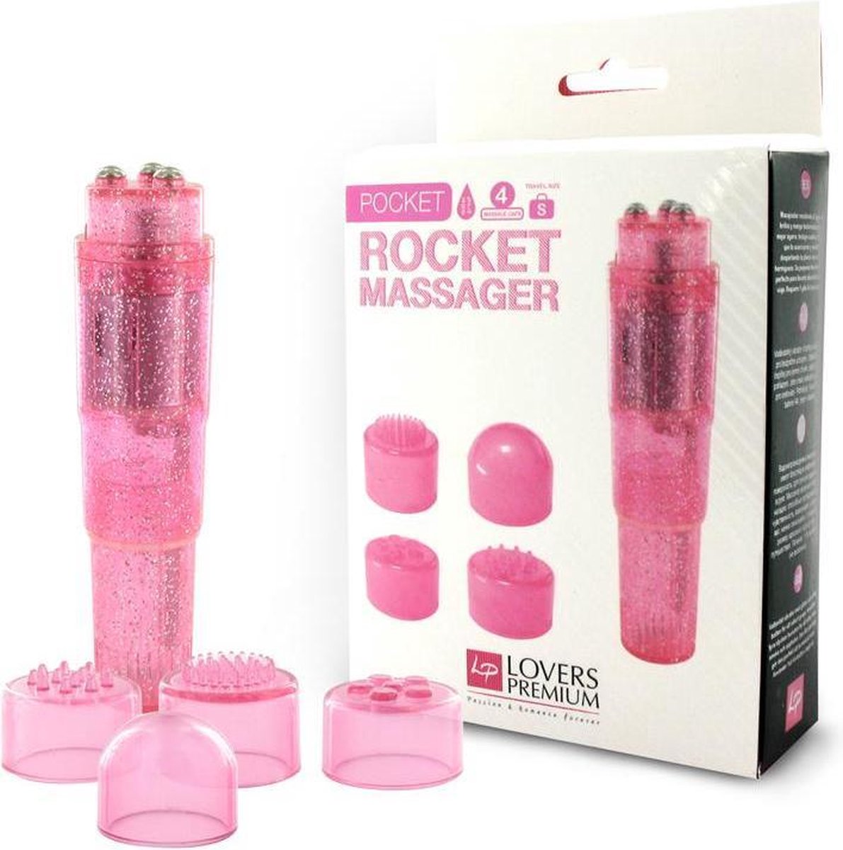 Lovers Premium Pocket Rocket Massager roze