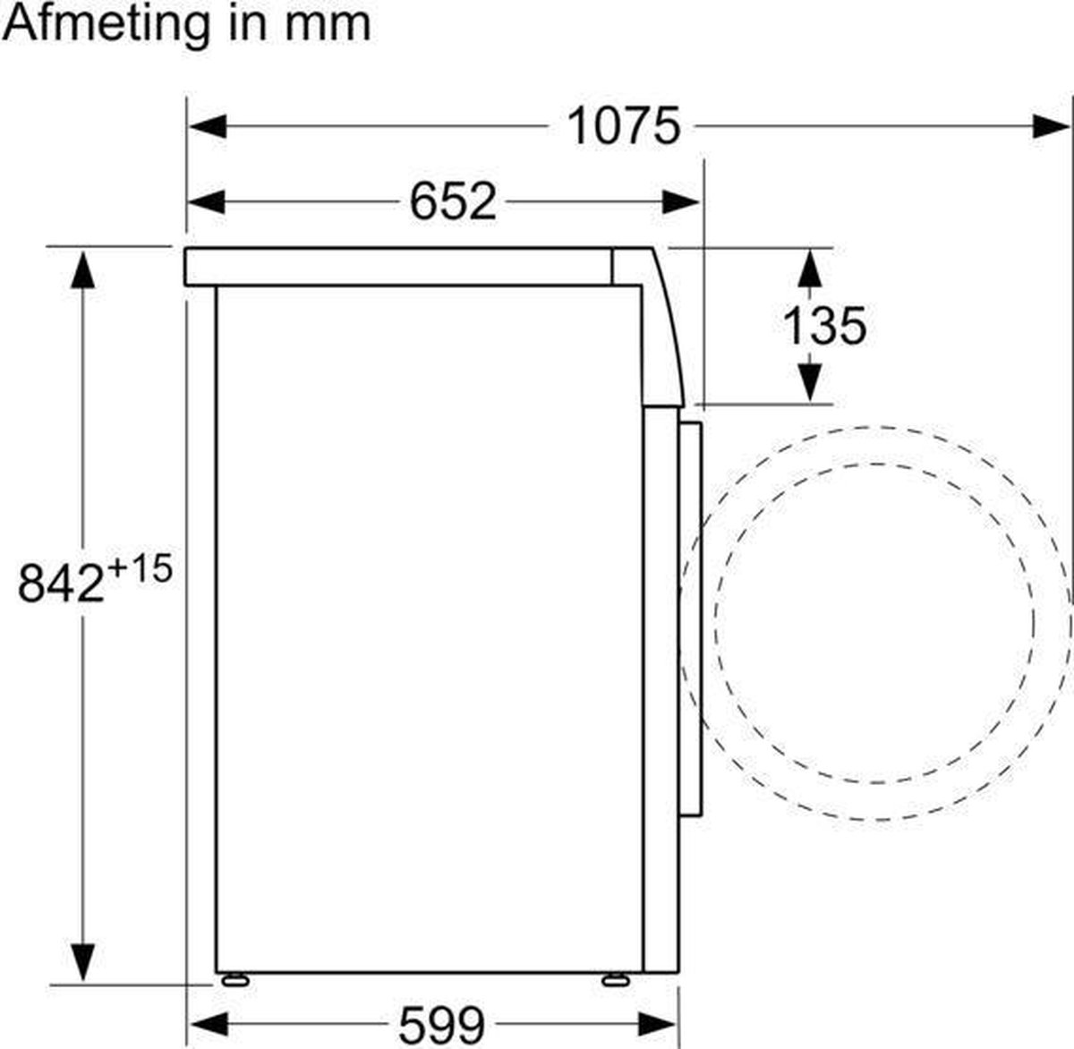 Bosch WTU87692NL - Wit