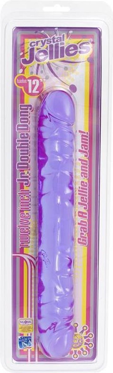 Crystal Jellies Dubbel Dildo - - Paars