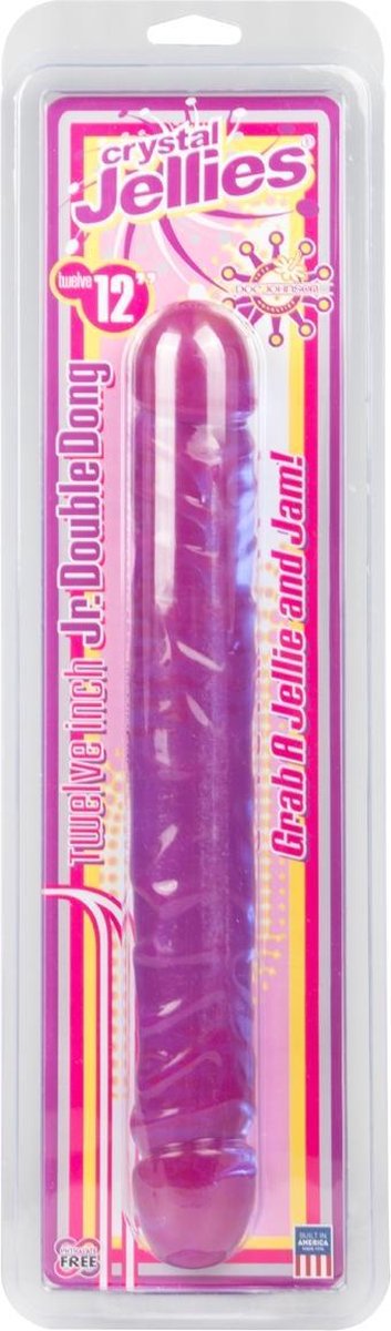 Crystal Jellies Dubbel Dildo - - Paars
