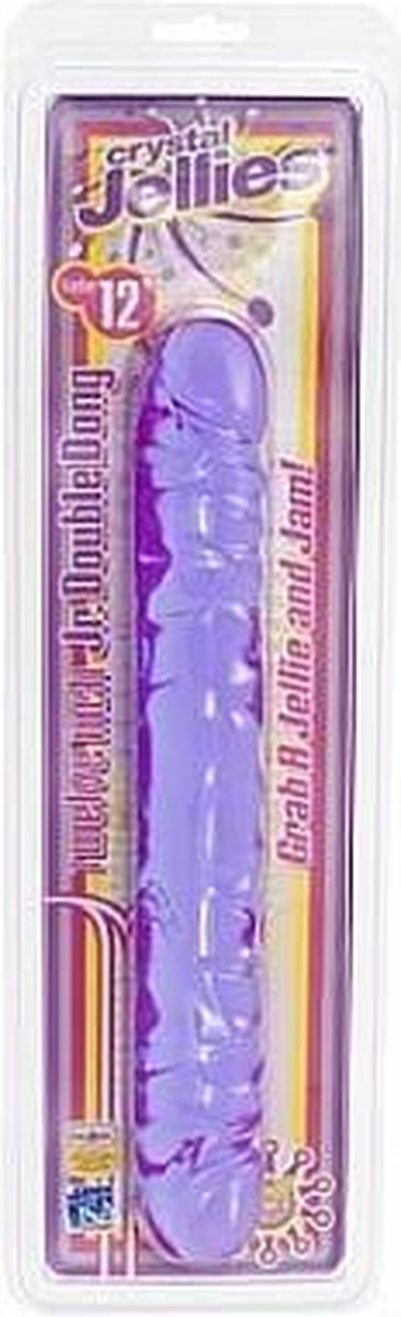Crystal Jellies Dubbel Dildo - - Paars