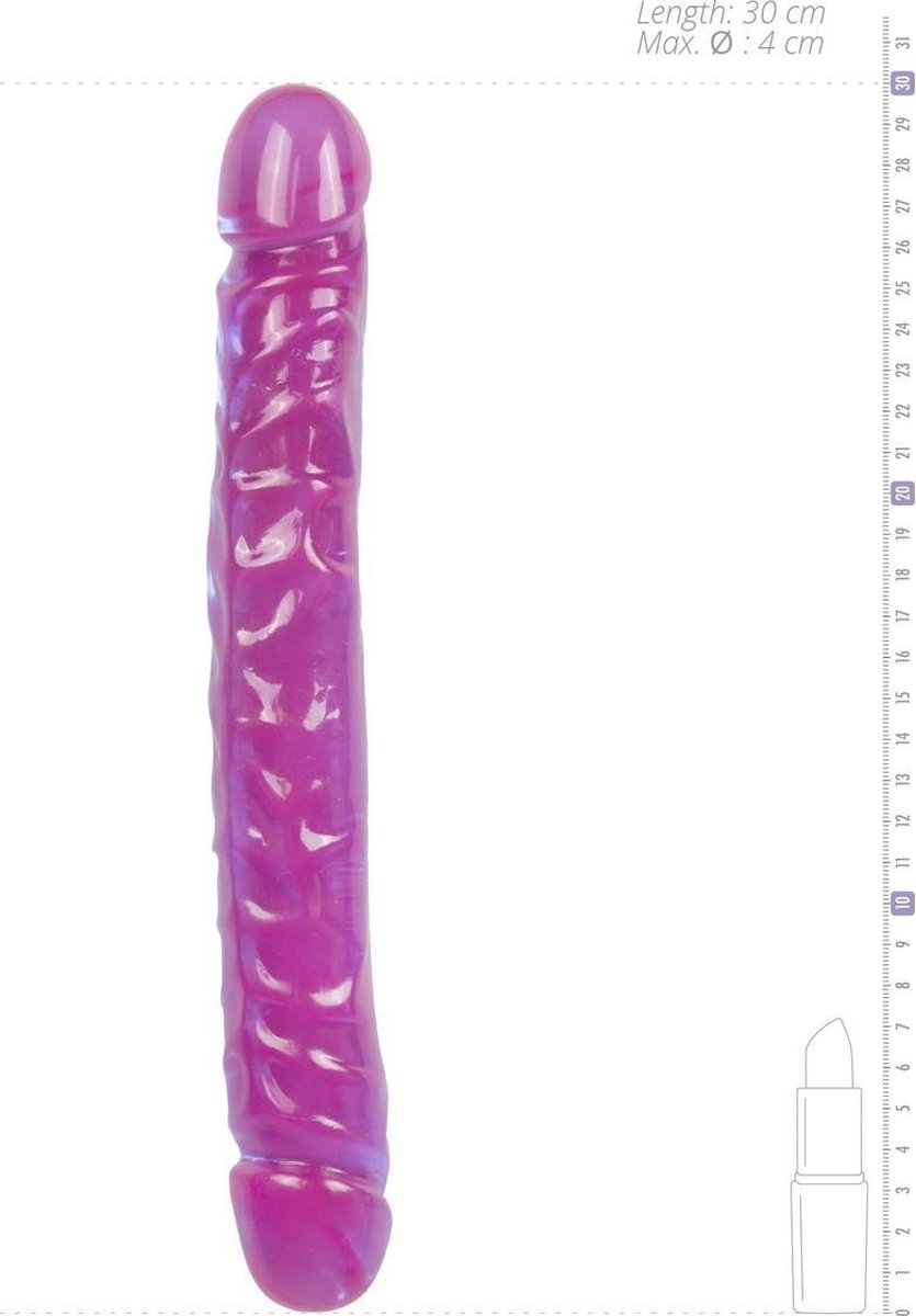 Crystal Jellies Dubbel Dildo - - Paars