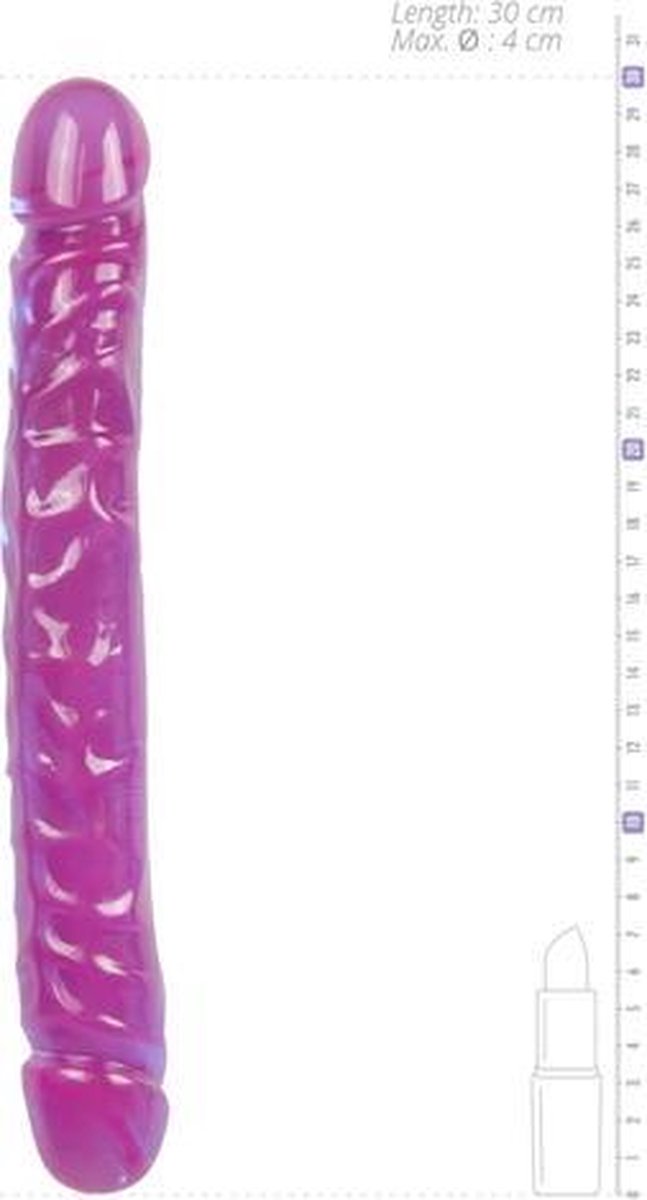 Crystal Jellies Dubbel Dildo - - Paars