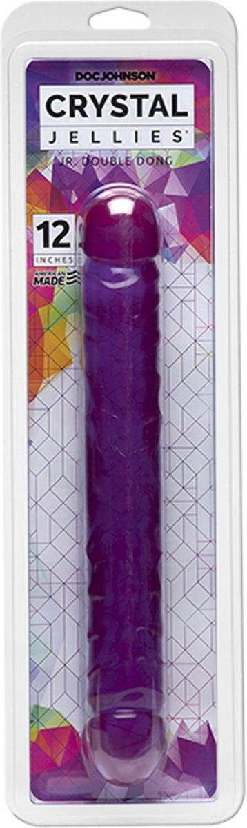 Crystal Jellies Dubbel Dildo - - Paars
