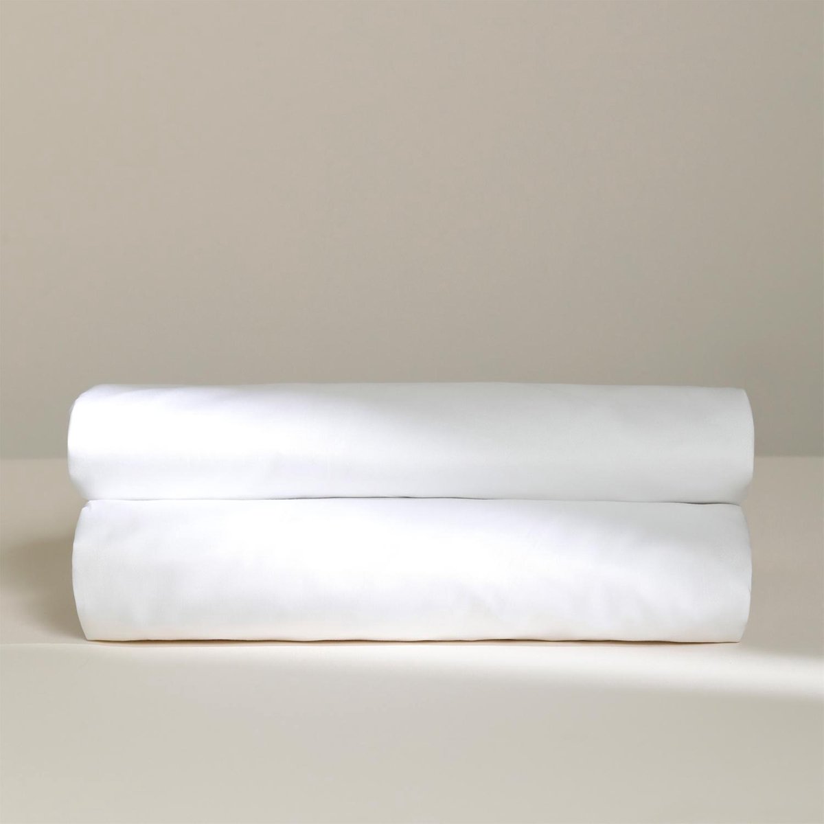 Damai Splittopper Single Split Hoeslaken Biologisch Katoen Satijn - white - Wit