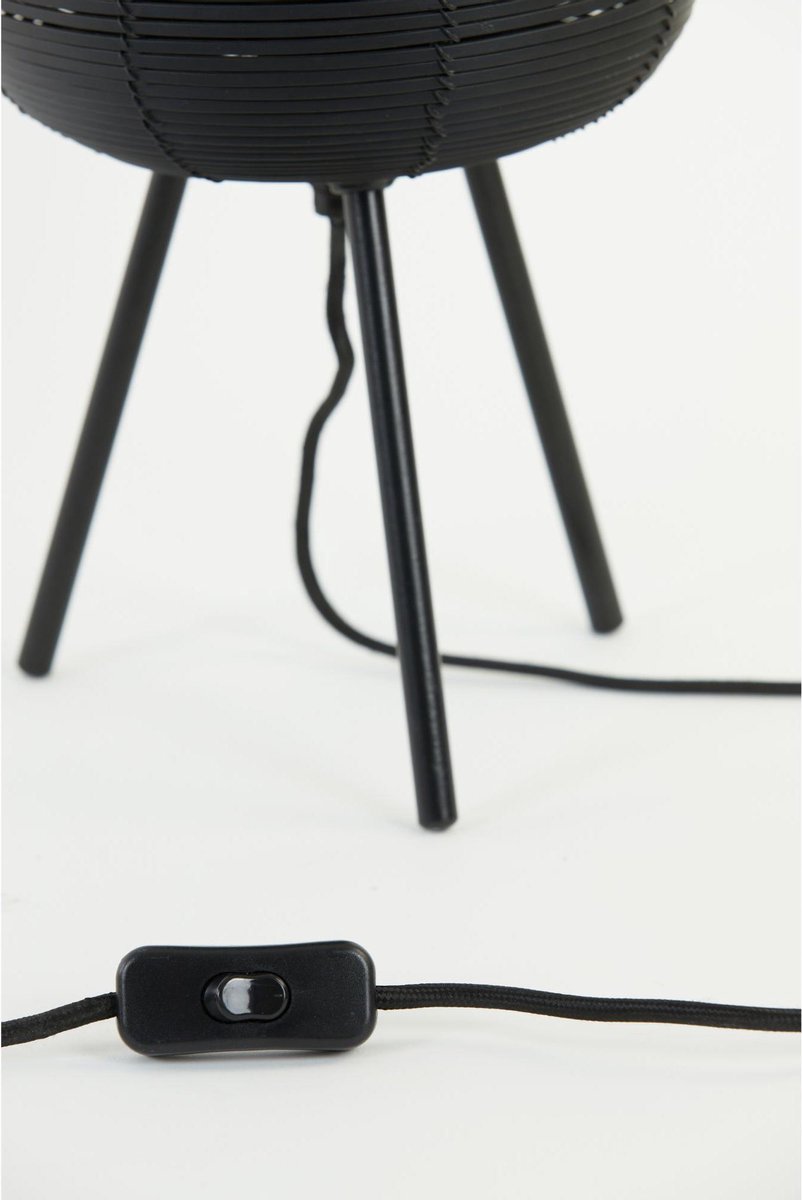 Light & Living Tafellamp Ø21x55 cm TOMEK mat - Zwart