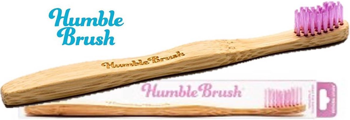 Humble Co Bamboe tandenborstel Medium - Roze