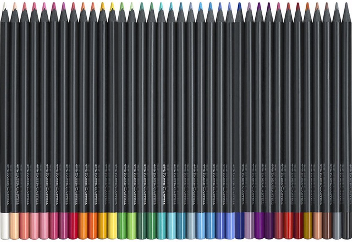 Faber Castell Kleurpotloden Faber-Castell Black Edition in kartonnen etui á 36 stuks