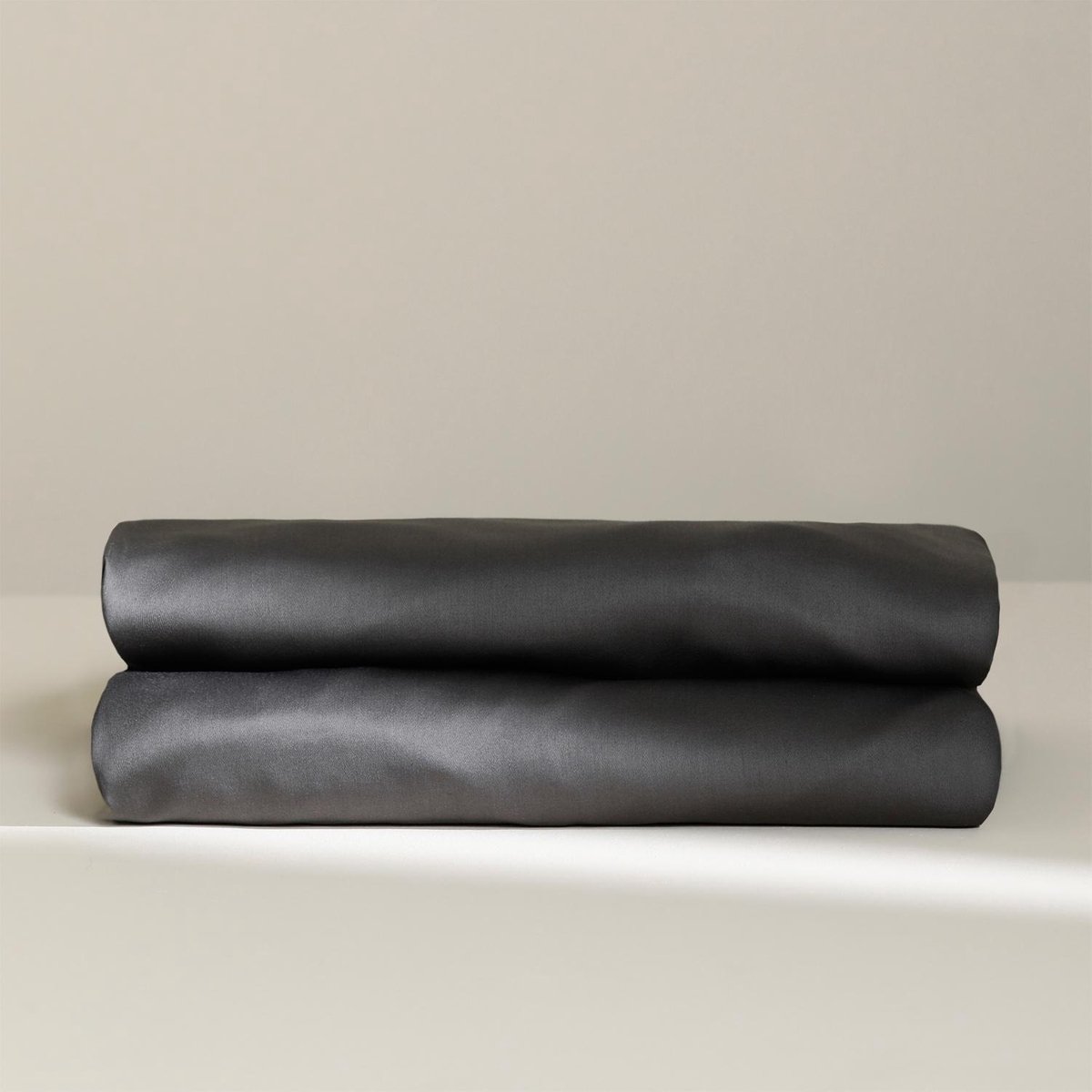 Damai Laken Biologisch Katoen Satijn - anthracite - Grijs