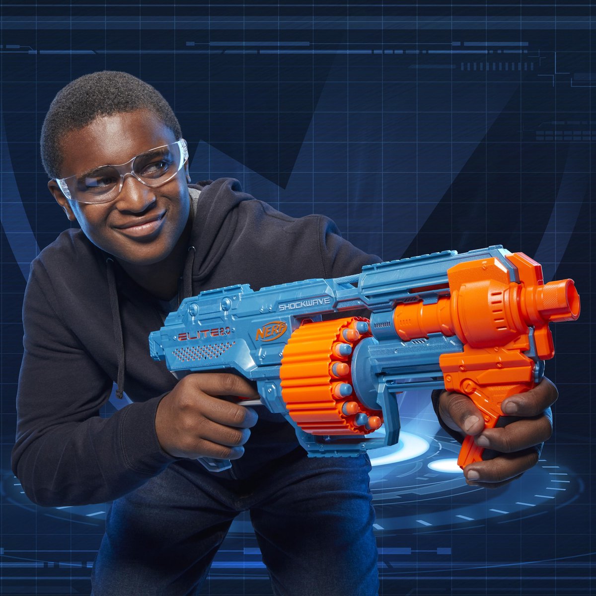 Hasbro NERF Elite 2.0 Shockwave Rd 15 - Blauw