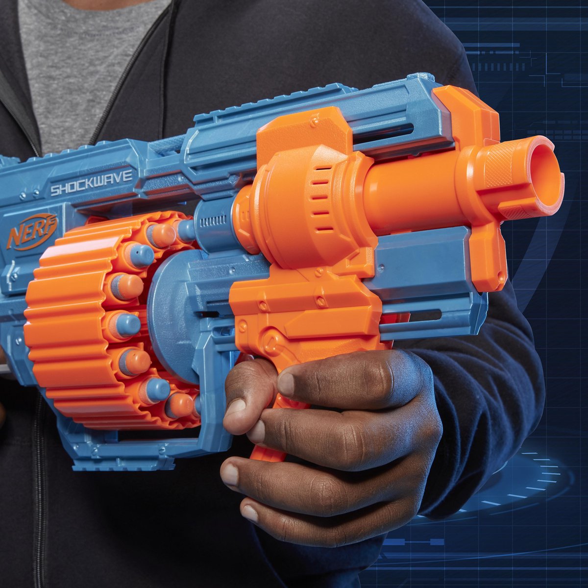 Hasbro NERF Elite 2.0 Shockwave Rd 15 - Blauw