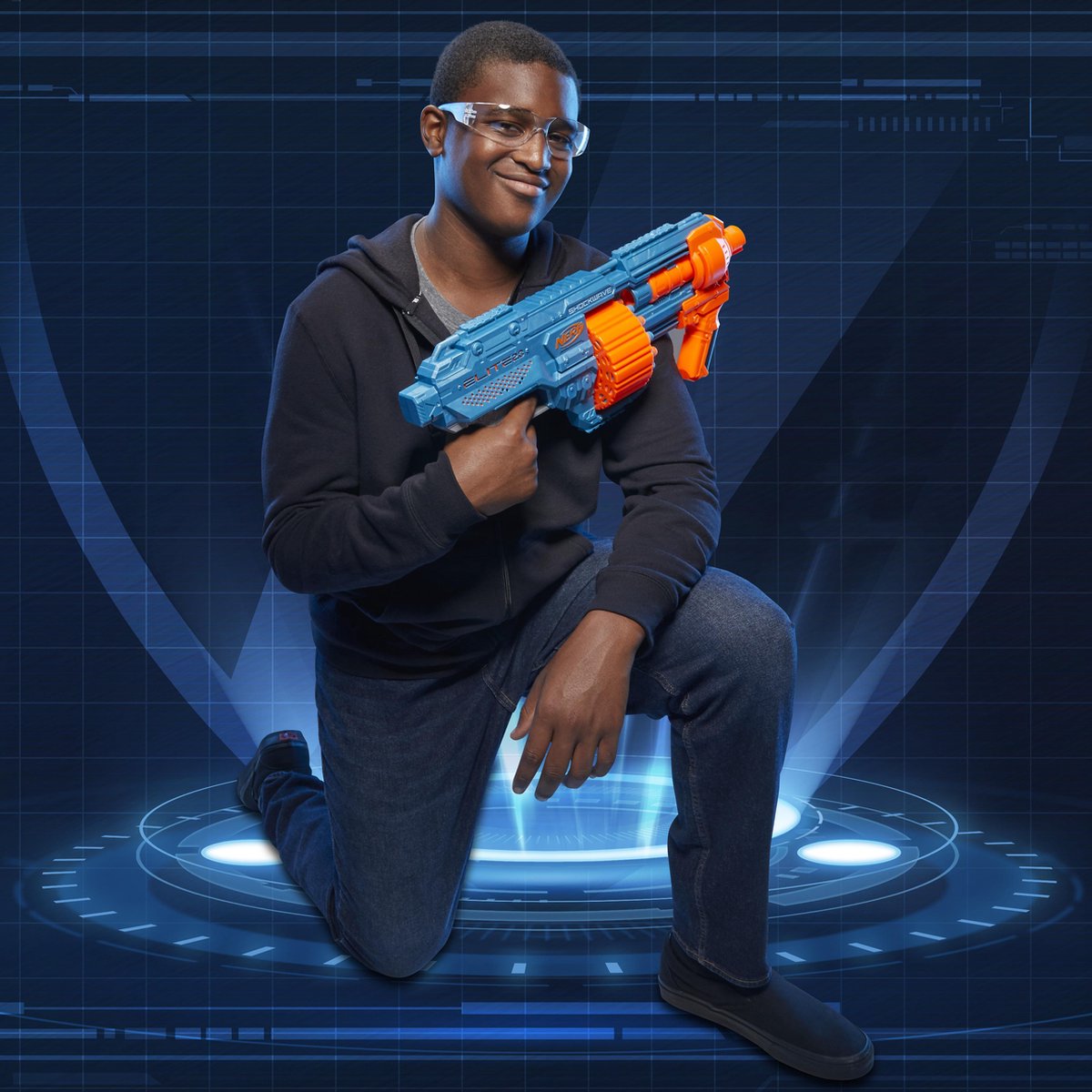 Hasbro NERF Elite 2.0 Shockwave Rd 15 - Blauw