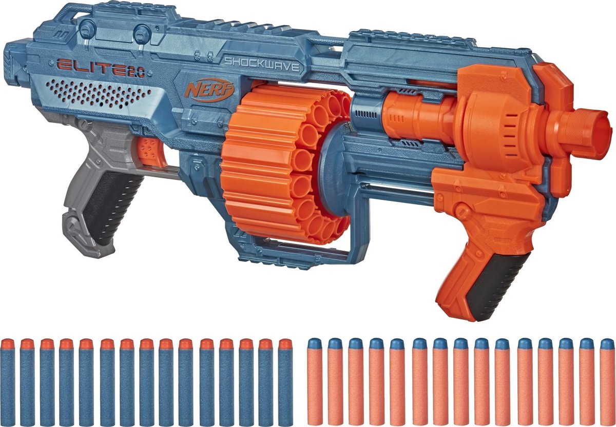 Hasbro NERF Elite 2.0 Shockwave Rd 15 - Blauw