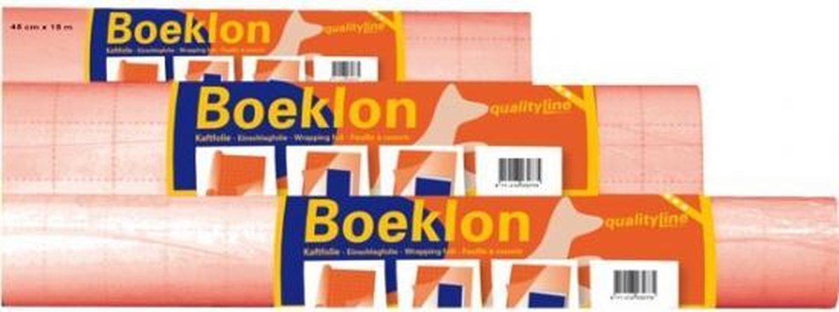 Boeklon kaftfolie zelfklevend 250 x 33 cm- Boeken kaften kaftpapier lamineerfolie