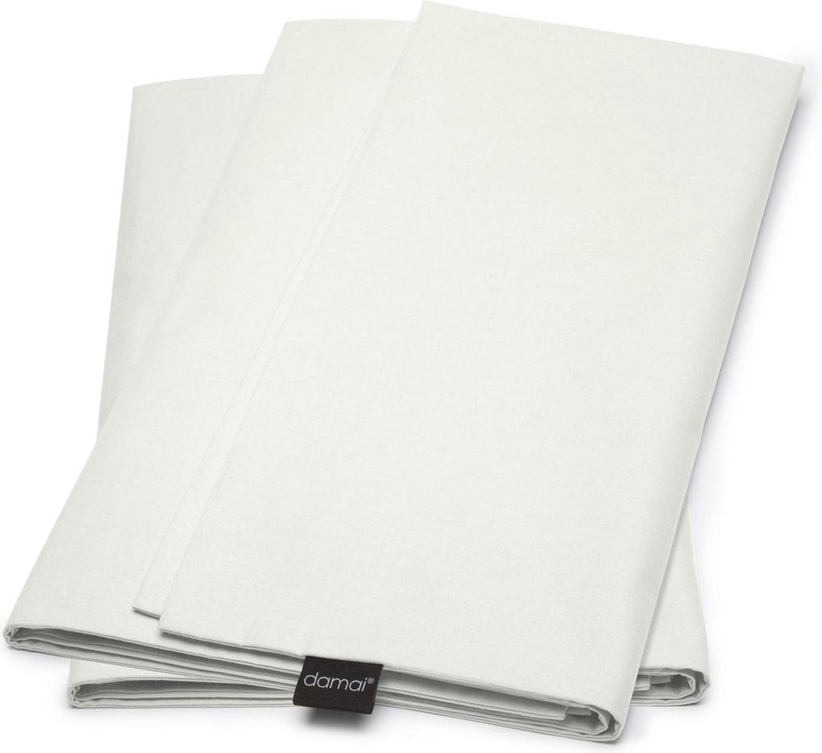 Damai Kussenslopen Biologisch Katoen Satijn Met Rits - ivory - 80x80cm