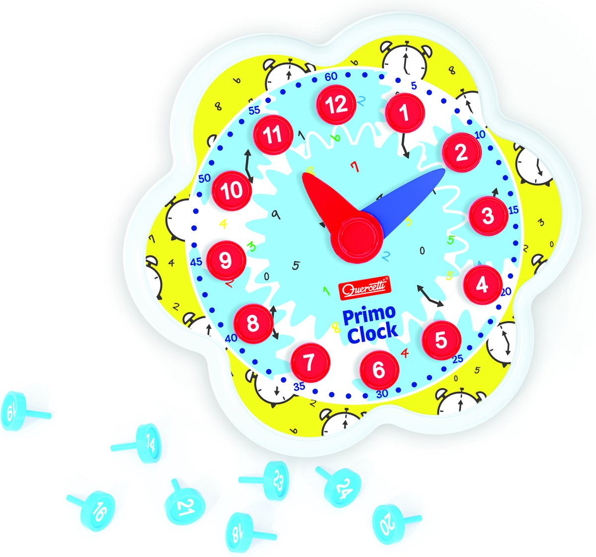 Quercetti Leerklok Primo Clock Junior Karton 51-delig