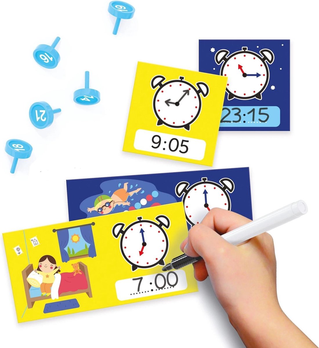 Quercetti Leerklok Primo Clock Junior Karton 51-delig