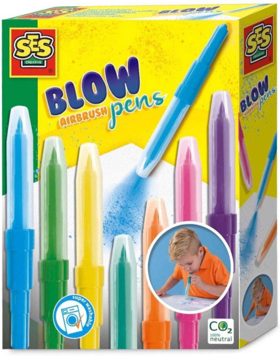 Ses Airbrush-stiften Blow Junior 20 Cm 7-delig