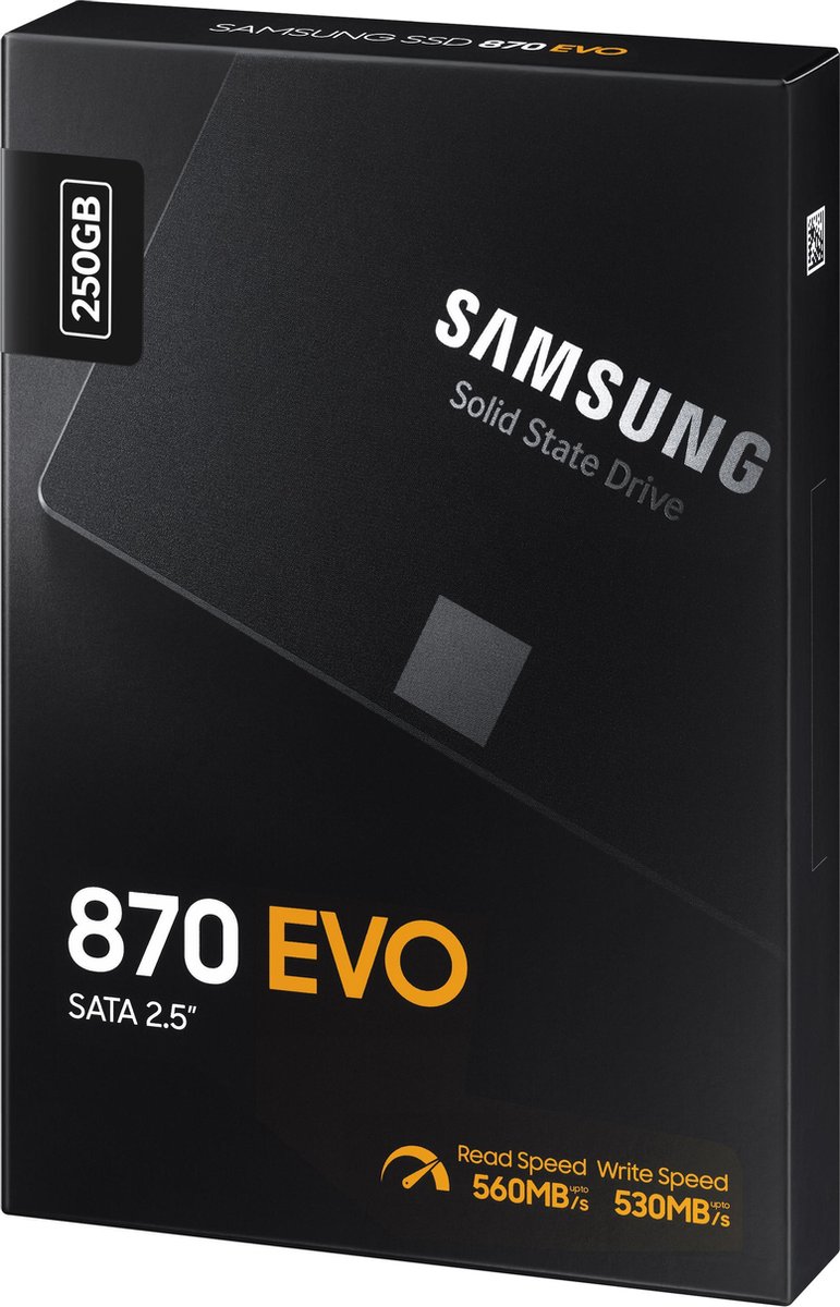 Samsung 870 EVO 2,5 inch 250GB - Zwart
