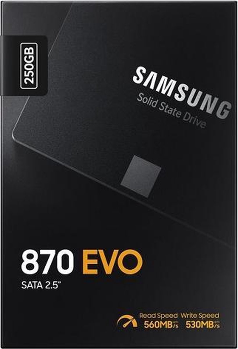 Samsung 870 EVO 2,5 inch 250GB - Zwart