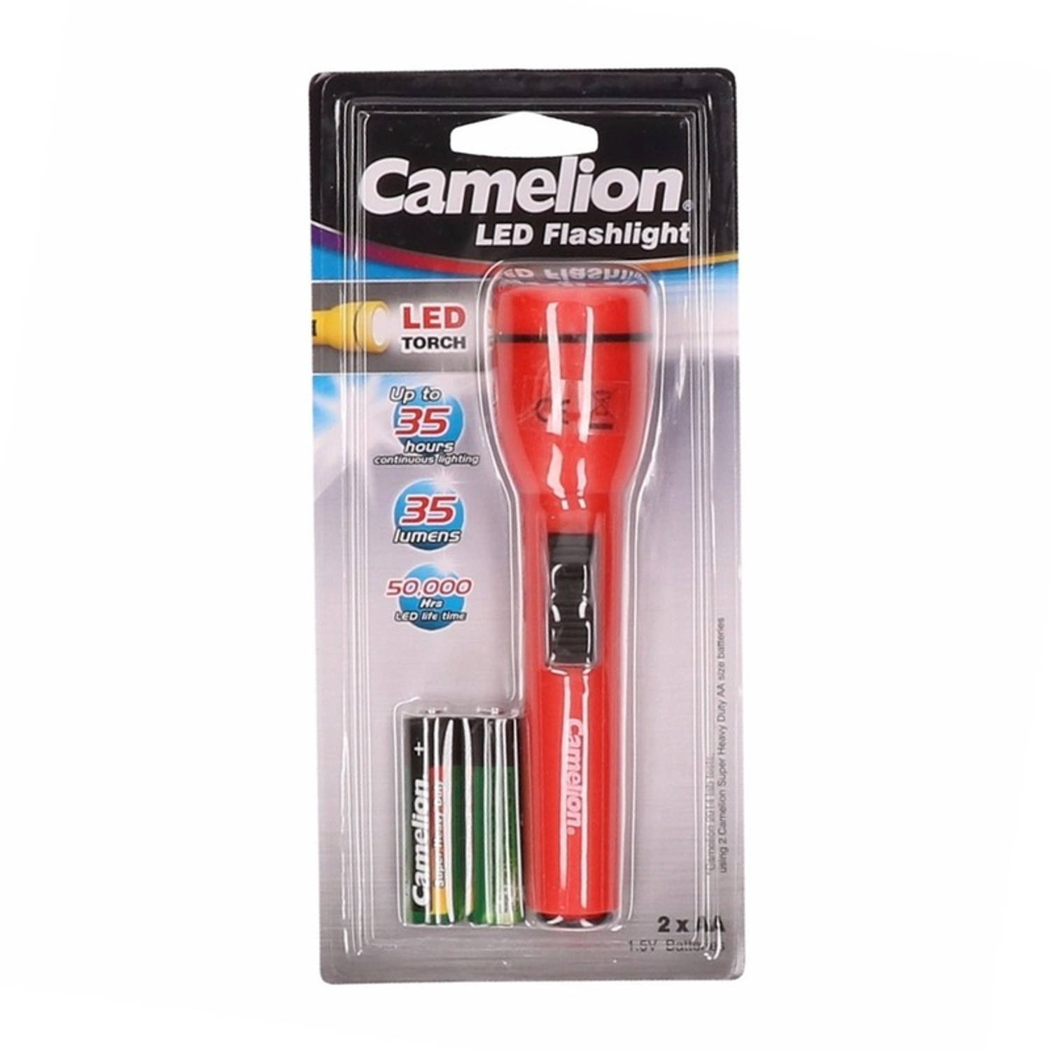 Camelion Kinder Zaklamp Superbright 15 Cm - Rood