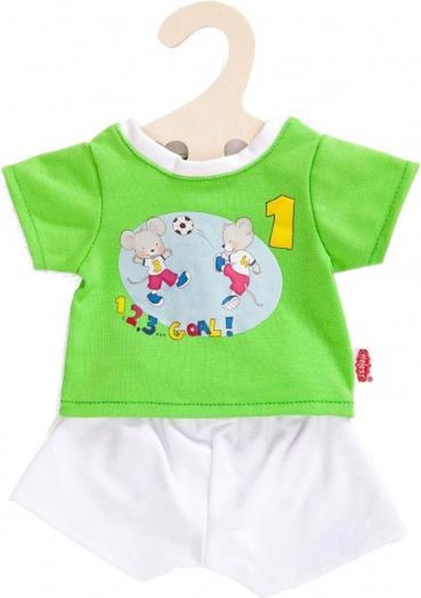 Heless Voetbaluniform Voor Poppen Van 35-45 Cm - Wit