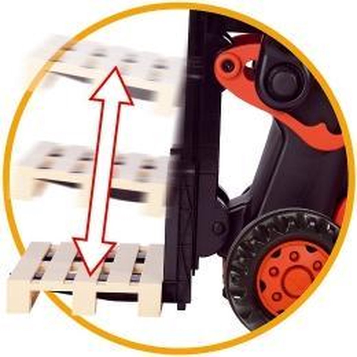 Big Vorkheftruck Linde - Zwart