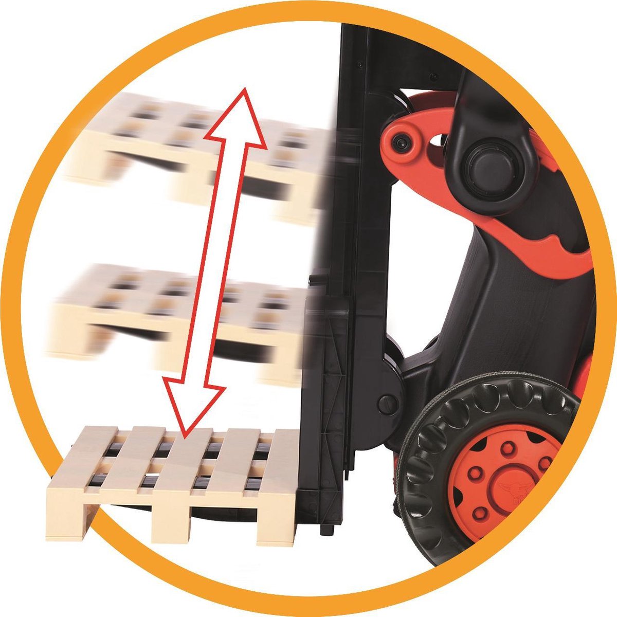 Big Vorkheftruck Linde - Zwart