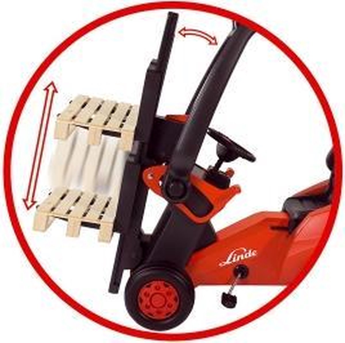 Big Vorkheftruck Linde - Zwart