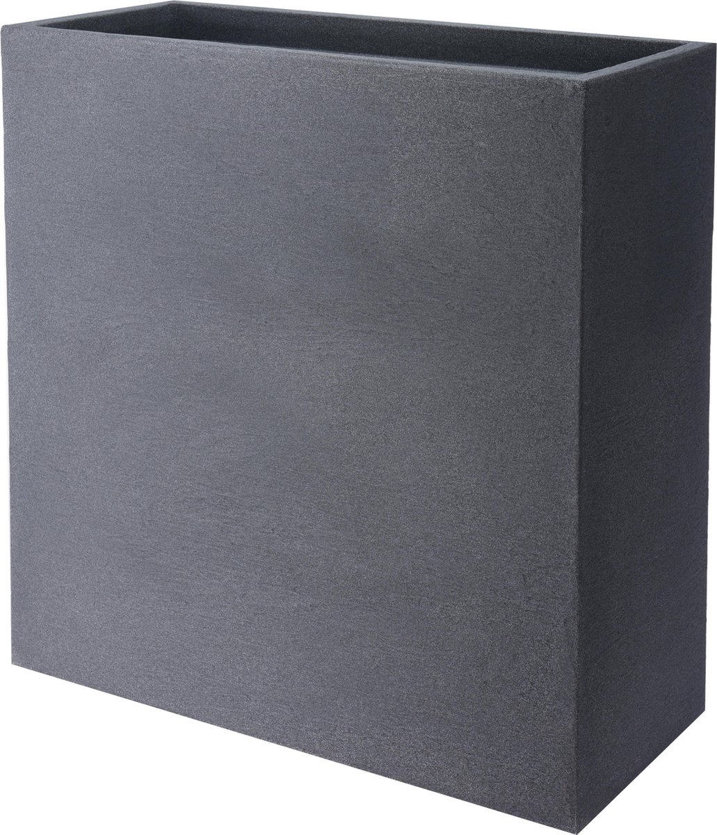 4gardenz Stone Rechthoekige Bloembak - 60x60x26cm - Steen - Grijs