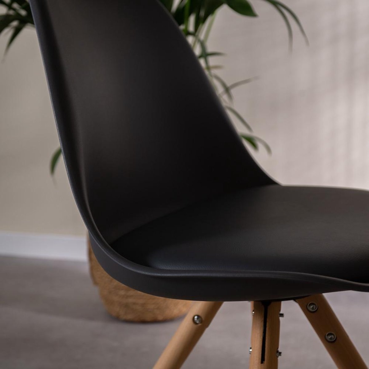 Dimehouse Harrow Eetkamerstoel - Kuipstoel - Scandinavisch Design - Grijs